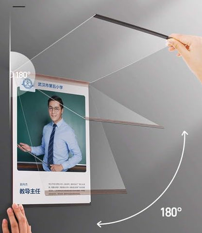 Wall Mount Acrylic Sign Holder (A5 148×210mm/5.83×8.27inches) - color: Horizontal and Vertical Dual Use A5 148×210mm/5.83×8.27inches