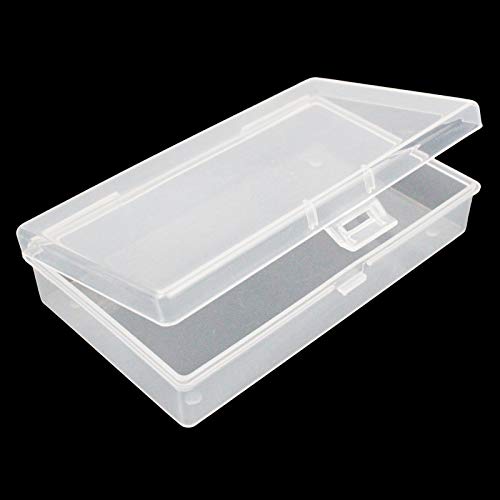 Goodma 8 Pieces Rectangular Clear Plastic Organizer Box, 135 x 80 x 30 mm - size: 135 x 80 x 30 mm