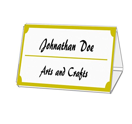 3 Sided Sign Holder Each Panel Holds 5 x 7 Inch Clear Acrylic Table Tent Printed Media Three Panel Restaurant Menu Frame Advertise Stand Sales Specials Public Notice by Marketing Holders - size: 5" x 7"