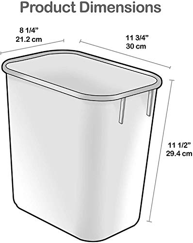 Acrimet Recycling Wastebasket Bin, 3.25 Gal / 13 Qt, 4-Pack