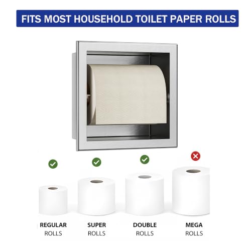 Toilet Paper Holder for Bathroom Renovation - color: Silver