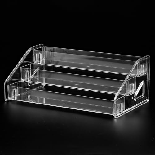 SUTOKAKA 3-Tier Acrylic Nail Polish Organizer Stand for Perfume & Cosmetic