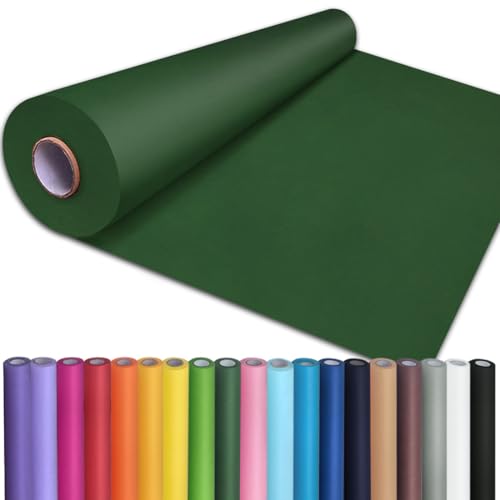 PerkHomy 24" x 1,440" (120') Dark Green Kraft Paper Roll for Craft Bulletin Board Paper Art Table Covering Crafting Gift Wrapping Bouquet Packing Parcel 80GSM 55LB (Dark Green, 24" x 120') - color: Dark Green, size: 24" Width x 120' Length