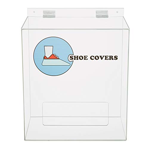 SOURCE ONE Clear Acrylic Storage Box for Hair Nets, Shoe Covers, and Beard Covers (Shoe Covers)