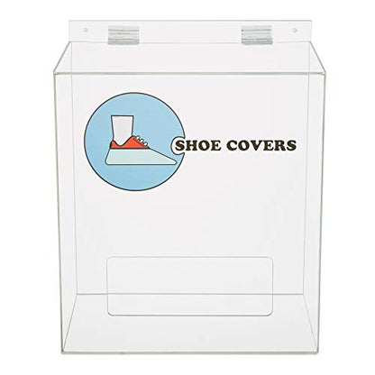 SOURCE ONE Clear Acrylic Storage Box for Hair Nets, Shoe Covers, and Beard Covers (Shoe Covers)