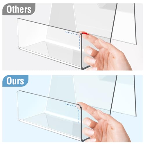 6 Pack Acrylic Book Stand, Easel Stand for Display, Book Display Holder