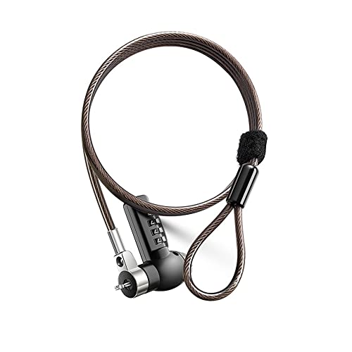 Heavy Duty Anti Theft Laptop Lock Combination Cable Lock for Dell Universal Laptops Computer Lock Cable for Office Library Campus Fits Kensington Slot
