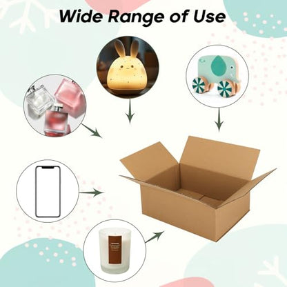 CRUGLA 40 Packs 8x6x3 Shipping Boxes, Brown Mailing Boxes - size: 8x6x3 Inch
