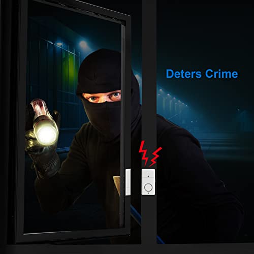 Door Window Alarms, 120DB Door Alarms for Kids Safety, Security Alarm with Chime for Store Pool, 4 Pack - style: 4 Pack