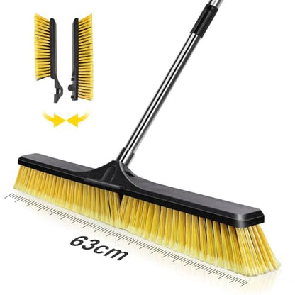 Masthome 24.8" Push Broom - color: Push Broom-yellow