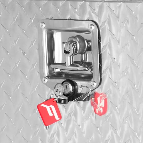 FORWODE 36 Inch Underbody Truck Tool Box Aluminum Trailer Toolbox Silver - color: Silver, size: 36x17x18 inch