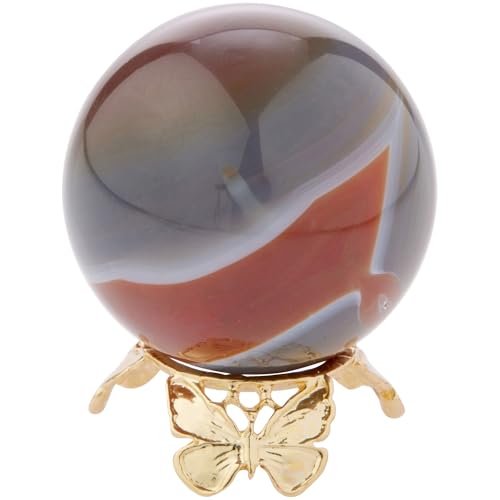 Bard's Gold-toned Egg Stand/Holder, Butterflies, 0.875" Diameter (Fits Hen Sized Eggs)