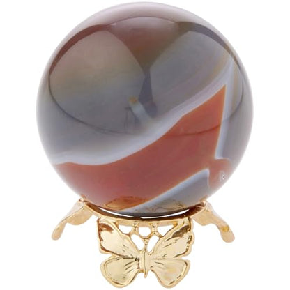 Bard's Gold-toned Egg Stand/Holder, Butterflies, 0.875" Diameter (Fits Hen Sized Eggs)