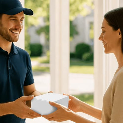 6x4x3 Inches Small Shipping Boxes, 25 Pack White Corrugated Cardboard Boxes, Recyclable Tap-Lock Packaging Boxes for Business, Gift Wrapping, Mailing and Storage(25, 6"x4"x3") - size: 6"x4"x3"