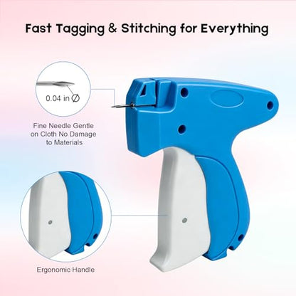 Stitch Gun for Clothes, Handheld Quick Clothing Fixer - color: Blue