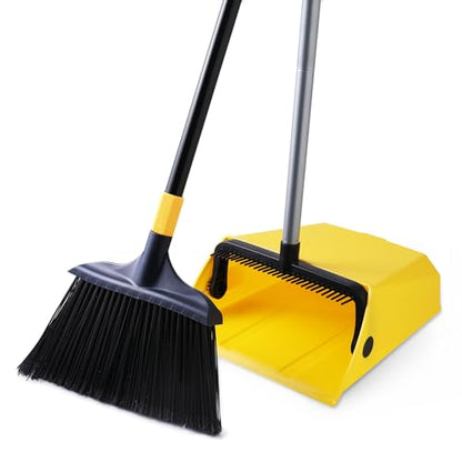 Yocada Commercial Broom and Dustpan Set with Comb Commercial Outdoor Indoor - size: Size One