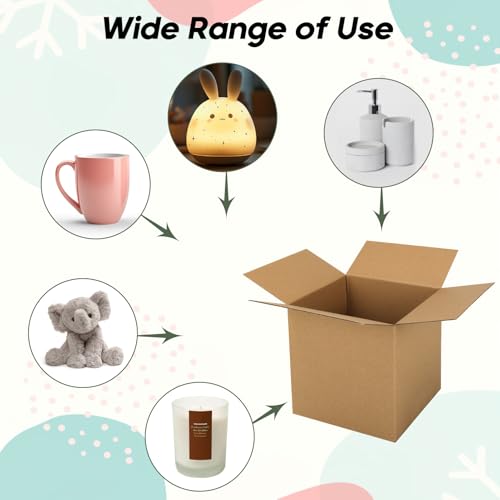 CRUGLA 25 Packs 7x7x7 Shipping Boxes, Brown Mailing Boxes - size: 7x7x7 Inch 25 Pack