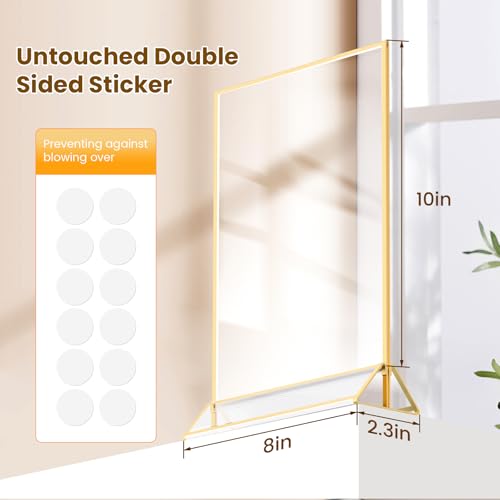 Gold Frames 8X10 Acrylic Sign Holder Double-Sided Picture Frames