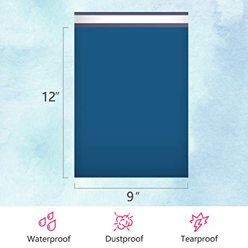UCGOU Small Poly Mailers 9x12 Inch Navy Blue 200 Pack Plastic Shipping Bags - color: Navy Blue, size: 9X12" 200PC