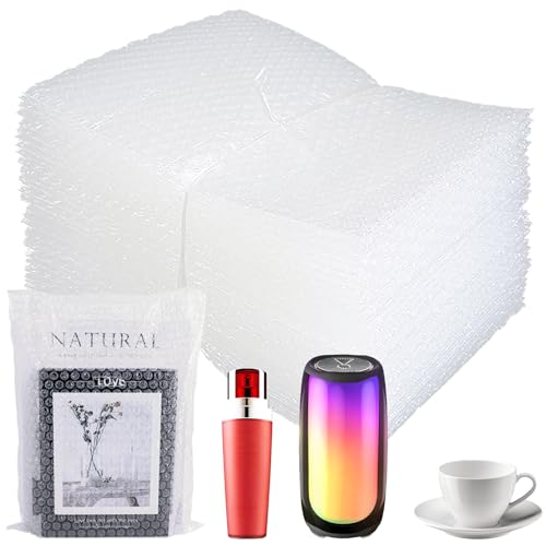 50Pcs Clear Bubble Out Bag 8X10Inch, Bubble pouches wrap for Shipping,Double Walled Cushioning Bags for Moving,Packing and Extra Protecting Fragile Item - size: 50pcs-8x10IN