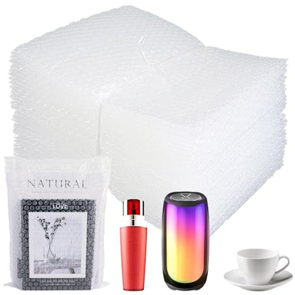 50Pcs Clear Bubble Out Bag 8X10Inch, Bubble pouches wrap for Shipping,Double Walled Cushioning Bags for Moving,Packing and Extra Protecting Fragile Item - size: 50pcs-8x10IN