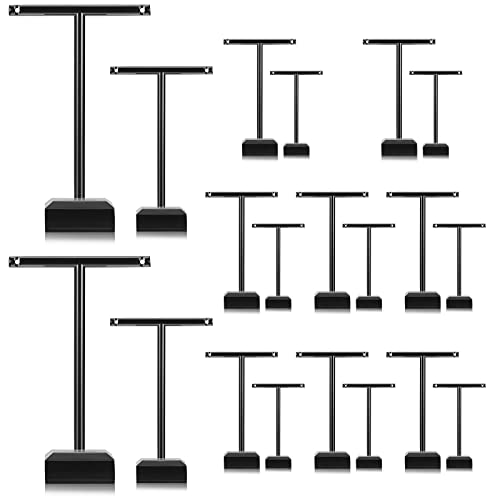 Acrylic Earrings Display Holder T-bar Earrings Stand Holder Tree Stand Countertop Hanging Jewelry Organizer for Necklaces Bracelet - color: Black