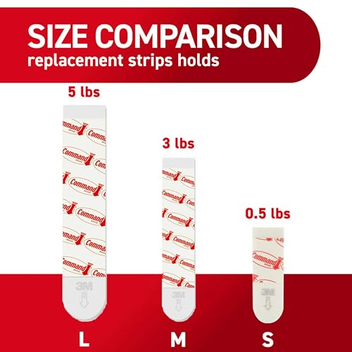 Command Indoor Large Replacement Strips, 20 Strips - size: 20 Strips