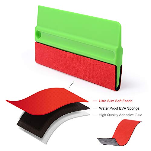 5-Inch Big Buffer Felt Squeegee for Vinyl, Sensitive Materials Wrap Tool