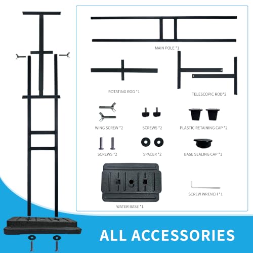 Water Fillable Poster & Board Stand, Adjustable Height Floor Sign Holder