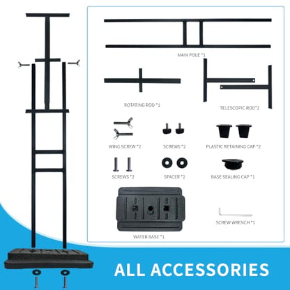 Water Fillable Poster & Board Stand, Adjustable Height Floor Sign Holder