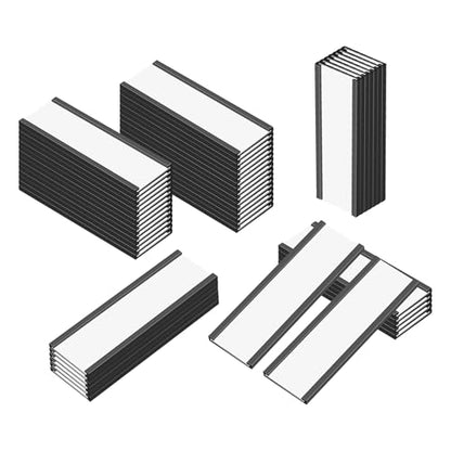 C Channel Magentic Label Holders 1x3 Inches,Magnetic Labels Shelf Label Data Card Holders,Pack of 50 - size: 1"x3"-50pcs