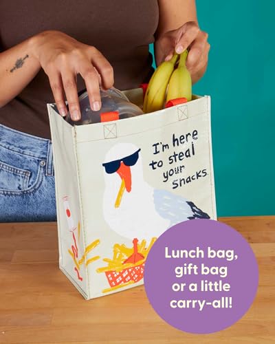 Blue Q Handy Tote Bag - Funny Reycled & Reusable Tote Bag - color: I'm Here to Steal Your Snacks