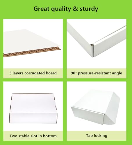 7x5x1 inches Shipping Boxes 25 Pack,TUKYLIL White Corrugated Cardboard Box,Mailer carton for Packaging Small Business,Gifts,Craft,Jewelry,daily supplies - size: 7x5x1 inches, style: 25 Pack~White