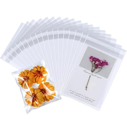 PigPotParty 5x7 in Clear Cellophane Treat Bags, Self-Sealing, 200 Pcs - color: 5"x7" (200pcs)