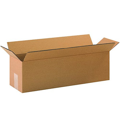 PARTNERS BRAND 20x6x6 Long Corrugated Boxes, Long, 20L x 6W x 6H, Pack of 25 | Shipping, Packaging, Moving, Storage Box for Home or Business, Strong Wholesale Bulk Boxes