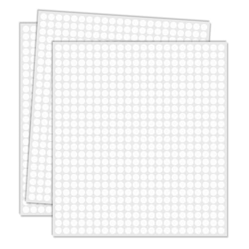 1/4" White Dot Stickers Small Tiny Mini Little Circle Stickers - color: White, size: 1/4 INCH