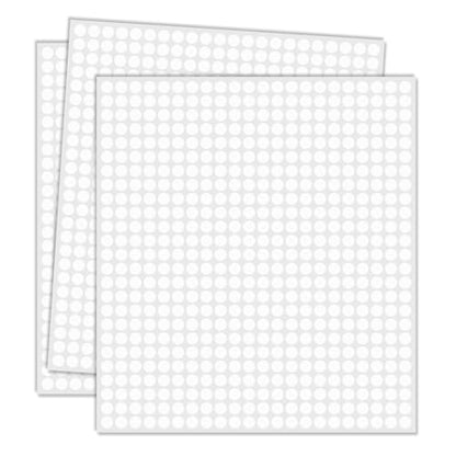 1/4" White Dot Stickers Small Tiny Mini Little Circle Stickers - color: White, size: 1/4 INCH