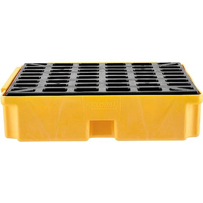 Global Industrial Low Profile Spill Containment Modular Platform, 1 Drum - style: Industrial