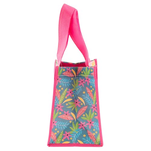 Karma Small Reusable Gift Bags, Tote Bag and Gift Bag with Handles, Perfect for Birthday Gifts and Party Bags RPET 1 Dog - color: Flamingo