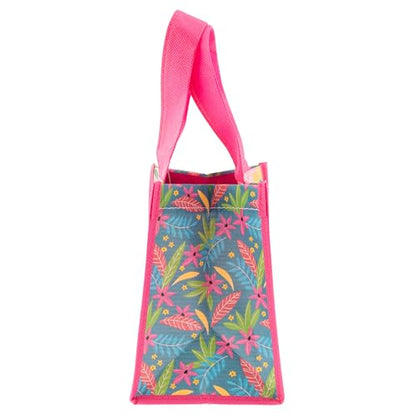Karma Small Reusable Gift Bags, Tote Bag and Gift Bag with Handles, Perfect for Birthday Gifts and Party Bags RPET 1 Dog - color: Flamingo