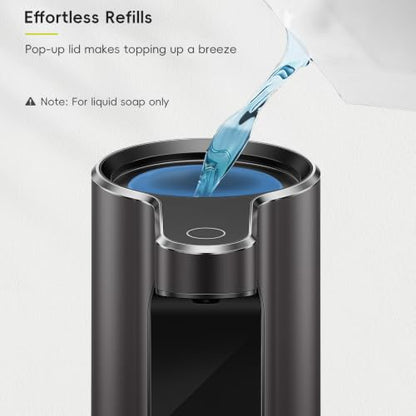 EKO Aroma Touchless Automatic Soap Dispenser for Bathroom and Kitchen, Liquid Hand Soap Dispenser, Rechargeable, 9 fl oz (Dark Grey) - color: Dark Grey, size: 9 oz