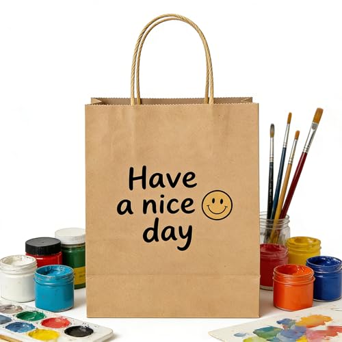 Volokitx 30 Pack 5.15×3.15×7.8 in Kraft Small Paper Bags with Handles - color: 30 Pack