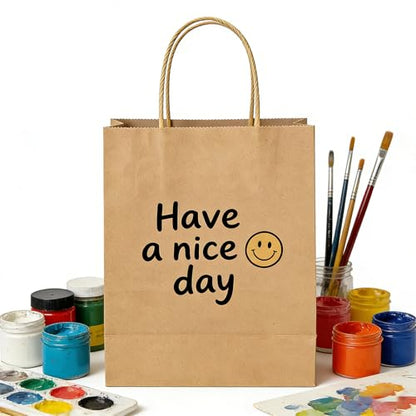 Volokitx 30 Pack 5.15×3.15×7.8 in Kraft Small Paper Bags with Handles - color: 30 Pack