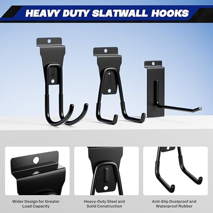 35PCS Slatwall Accessories for Garage Organization Workshop Storage