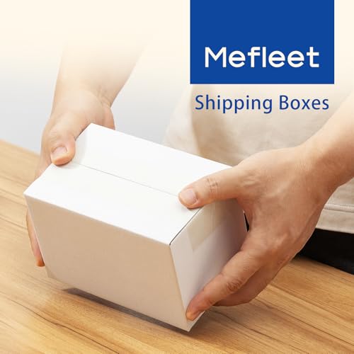 Mefleet 6x4x4" Small Shipping Boxes 100 Pack Corrugated Cardboard Box White - size: 6x4x4 inches (100 Pack)
