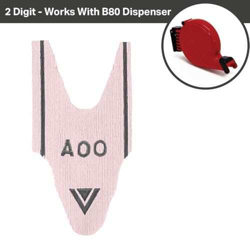 1 Roll of 2-Digit T80 Pink Take a Number Tickets for D80 Ticket Dispenser - 2000 / roll (Pink) - color: Pink