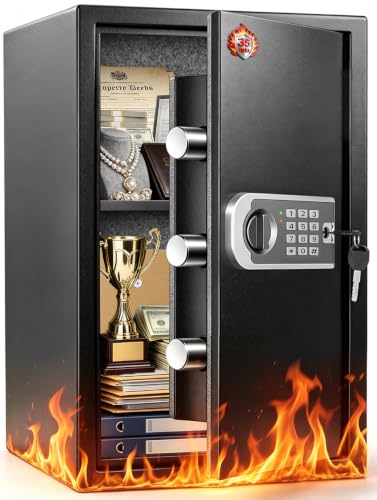 𝐔𝐩𝐠𝐫𝐞𝐝𝐞𝐝 2026 Fireproof Safes for Home| 1700°F 35-Min Protection - size: 2.8 Cuft-35MINS