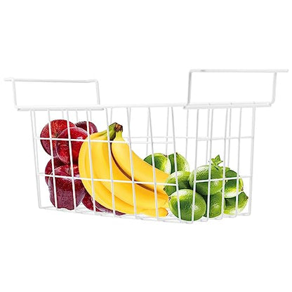 Orgneas 16.5 Inch Freezer Organizer Bins, Metal Wire Basket Bins, Replaces Chest Freezer Basket, Hangable, Sturdy, White - size: 16.5 inch