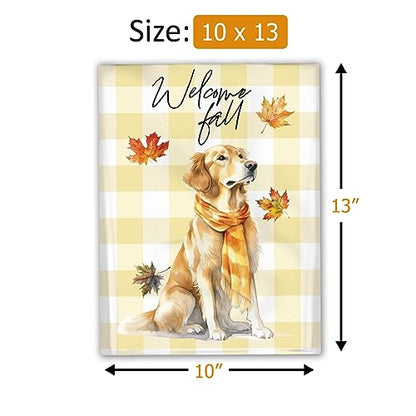 10x13 (100) Fall Poly Mailer - Dog Polymailers - Golden Retriever Designer Poly Mailers Waterproof Self Sealing Tear Resistant Polymailers Shipping Envelopes Premium Printed Bags For Small Businesses - color: Golden Retriever, size: 10x13