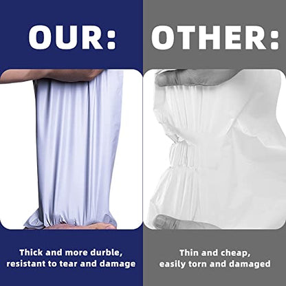 POLYSELLS 100 Pack 12x15.5 Inch White Poly Mailers Shipping Envelopes, Strong Adhesive Sealing, Waterproof, and Tear-resistant Postal Mailing Bags for Clothing, Books, and Accessories - size: 12" X 15.5"